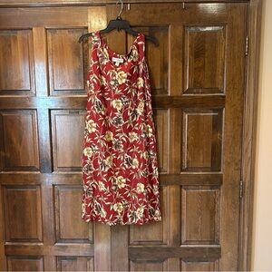 Tori Richard Honolulu Hawaii Size 10 Vintage Hawaiian Print Dress Sleeveless